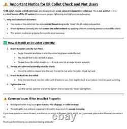 100mm ER-40 Collet Chuck Precision Tooling for Lathe & Milling Applications