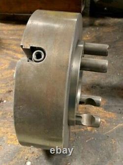 10 Buck 4-Jaw Lathe Chuck, D1-6 Camlock Back, Used, SEE PICTURES