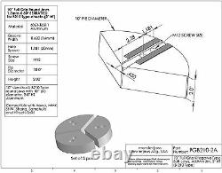 10 Full Grip Round Jaws Aluminum for B210 Lathe Chuck (2 HT, 10 Pie Diameter)