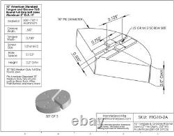 10 Full Grip Tongue & Groove Aluminum Lathe Soft Jaws (2 HT, 10 Pie Diameter)