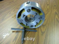 12 4-JAW LATHE CHUCK independent jaws & 10 L0 semi-finished adapter #1204F0