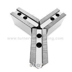 12 Lathe Chuck Pointed Steel Soft Jaws (Kitagawa, Samchully) ht=4, 21mm slot