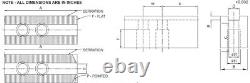 12 Lathe Chuck Pointed Steel Soft Jaws (Kitagawa, Samchully) ht=4, 21mm slot