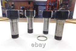 12 Piece 5C Machine Lathe Smooth Round Collets with Rack. 1.12 2.38 Bore ID