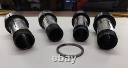 12 Piece 5C Machine Lathe Smooth Round Collets with Rack. 1.12 2.38 Bore ID