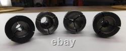 12 Piece 5C Machine Lathe Smooth Round Collets with Rack. 1.12 2.38 Bore ID