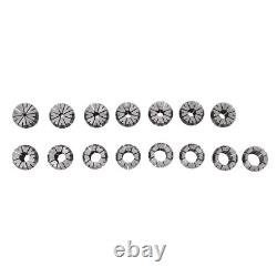 15Pcs ER32 Collet Set R8 Shank Chuck Tools for Milling Machine, Lathe, Drilling