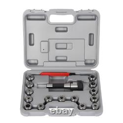 15Pcs ER32 Collet Set R8 Shank Chuck Tools for Milling Machine, Lathe, Drilling