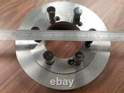 16 4-JAW LATHE CHUCK ndependent jaws & 10 D1-6, D6 Adapter semi-finished-NEW