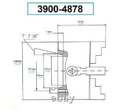 16 4-jaw D1-8 Direct Mount Camlock Lathe Chuck (3900-4878)