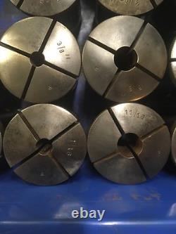 18pc Monarch CBB Collet Set 1/8 To 1-3/8 Machinist Tool 50mm Metal Lathe Chuck