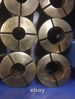 18pc Monarch CBB Collet Set 1/8 To 1-3/8 Machinist Tool 50mm Metal Lathe Chuck
