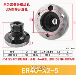 1PC ER32 ER40 ER5-A2-5 Collet Chuck Compact Lathe Holder For Milling