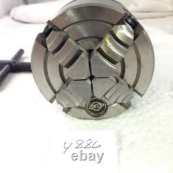 1 NEW 5C MOUNT 3 CHUCK 4-JAW LATHE CHUCK. INDEPENDENT CHUCK. With WRENCH (Y886)