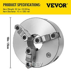 1 pc Lathe Chuck 10 3 Jaw Self Centering withReversible Jaw K11-250A