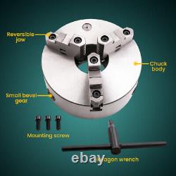 20cm 3 Jaw 8 Self Centering Lathe Chuck for CNC Drilling 3-M10 Mounting Thread