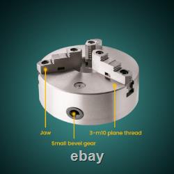 20cm 3 Jaw 8 Self Centering Lathe Chuck for CNC Drilling 3-M10 Mounting Thread