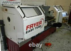 21x60 FRYER ET21 2-AXIS CNC LATHE, 10 3-JAW, COLLET CHUCK, STEADY REST, TOUCH