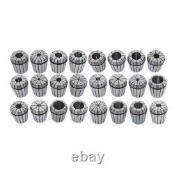 24 Pack ER40 Collet Set Metric Spring Collet Milling Lathe CNC Chuck Bit Holder