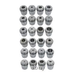 24 Pack ER40 Collet Set Metric Spring Collet Milling Lathe CNC Chuck Bit Holder