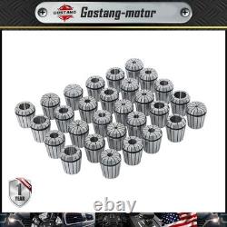 29Pc ER40 Precision Spring Collet Set Milling Lathe CNC Chuck Bit Holder Tool 29Pc ER40 Precision Spring Collet Set Milling Lathe CNC Chuck Bit Holder Tool