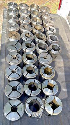 36pc B60 INDEX 23 B&S Collet Set Mostly Hardinge Metal Lathe Chuck CNC Turning