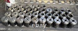 36pc B60 INDEX 23 B&S Collet Set Mostly Hardinge Metal Lathe Chuck CNC Turning