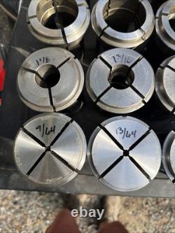 36pc B60 INDEX 23 B&S Collet Set Mostly Hardinge Metal Lathe Chuck CNC Turning