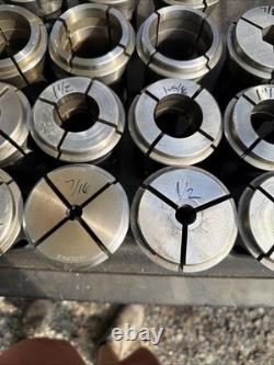 36pc B60 INDEX 23 B&S Collet Set Mostly Hardinge Metal Lathe Chuck CNC Turning