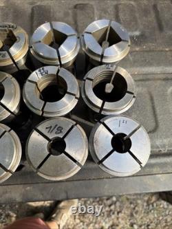 36pc B60 INDEX 23 B&S Collet Set Mostly Hardinge Metal Lathe Chuck CNC Turning