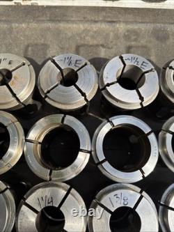 36pc B60 INDEX 23 B&S Collet Set Mostly Hardinge Metal Lathe Chuck CNC Turning