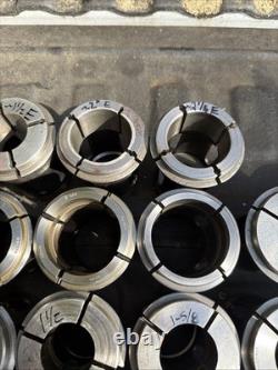 36pc B60 INDEX 23 B&S Collet Set Mostly Hardinge Metal Lathe Chuck CNC Turning