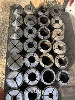 36pc B60 INDEX 23 B&S Collet Set Mostly Hardinge Metal Lathe Chuck CNC Turning