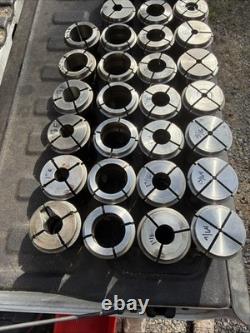 36pc B60 INDEX 23 B&S Collet Set Mostly Hardinge Metal Lathe Chuck CNC Turning