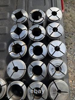 36pc B60 INDEX 23 B&S Collet Set Mostly Hardinge Metal Lathe Chuck CNC Turning