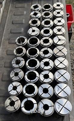 36pc B60 INDEX 23 B&S Collet Set Mostly Hardinge Metal Lathe Chuck CNC Turning