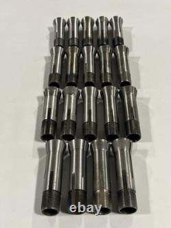 3C Collet 19pc Lot 3/32-1/2 Lathe Round Chuck Block Set Hardinge South Bend