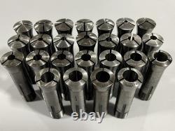 3C Collet 25pc Lot 3/64-33/64 Lathe Round Chuck Block Set Hardinge South Bend