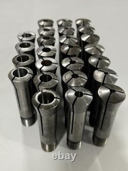 3C Collet 25pc Lot 3/64-33/64 Lathe Round Chuck Block Set Hardinge South Bend