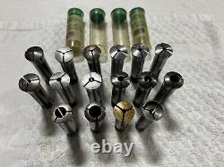 3C Collet Lot 19pc Set Lathe Chuck Hardinge Block Mill Tool 1/8 3/16 3/8 1/2