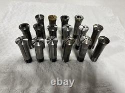 3C Collet Lot 19pc Set Lathe Chuck Hardinge Block Mill Tool 1/8 3/16 3/8 1/2