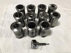 3J Emergency Collet Lot 11pc & Stop Hardinge Lyndex Set Lathe Chuck Machine