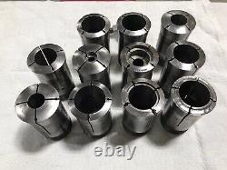 3J Emergency Collet Lot 11pc & Stop Hardinge Lyndex Set Lathe Chuck Machine