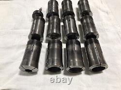 3J Emergency Collet Lot 11pc & Stop Hardinge Lyndex Set Lathe Chuck Machine