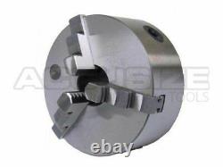 3/75 mm 3-Jaw Lathe Chuck, Plain Back x0.003 TIR with 2 Sets of Jaws, #0559-0110