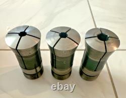 3pc Hardinge 16C Hex Collet 7/16 1/2 17mm Metal Lathe Tool Chuck Machinist