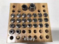 4E Lathe Collet Lot Set Nose Block Holder Elgin Tool Works Chuck Machine Mill