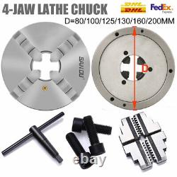 4Jaw Lathe Chuck Self -Centering 80 100 125 130 160 200mm Milling Lathe K12 CNC