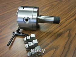 4 3-JAW SELF-CENTERING LATHE CHUCKS 5C Shank arbor adapter extra Jaws #0403-5C