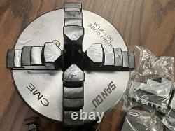 4 4-JAW SELF-CENTERING LATHE CHUCKS with extra jaws, #0404-SF Free Ship USA